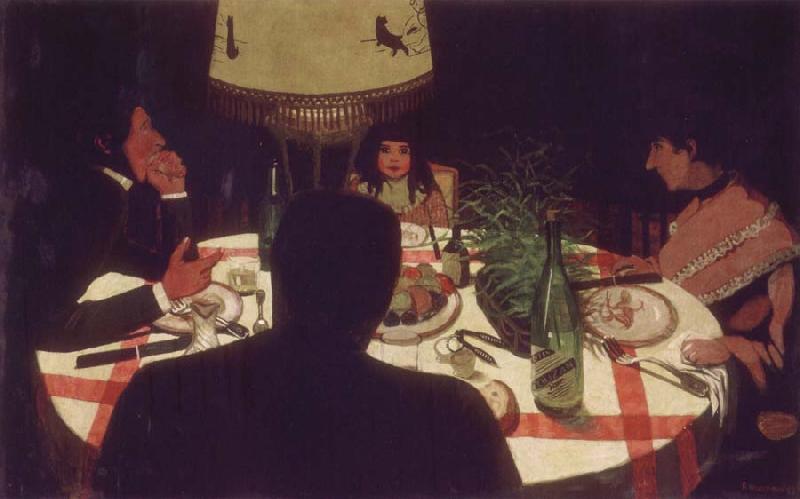 Felix Vallotton Dinner,Light Effect